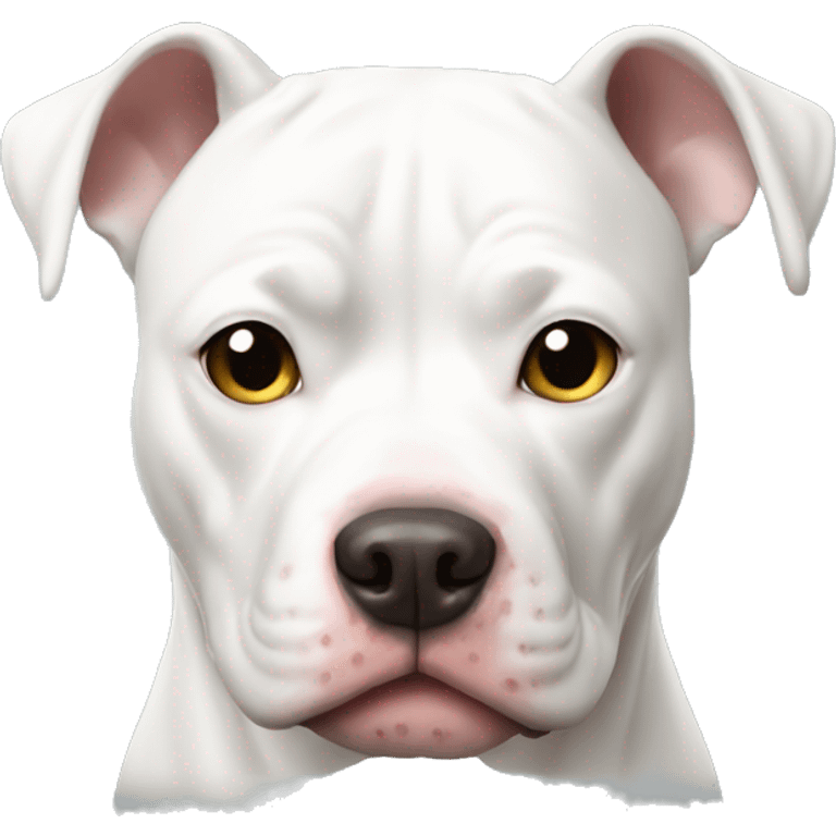 White pitbull emoji