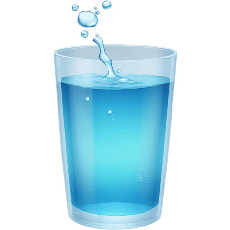 Vaso de agua emoji