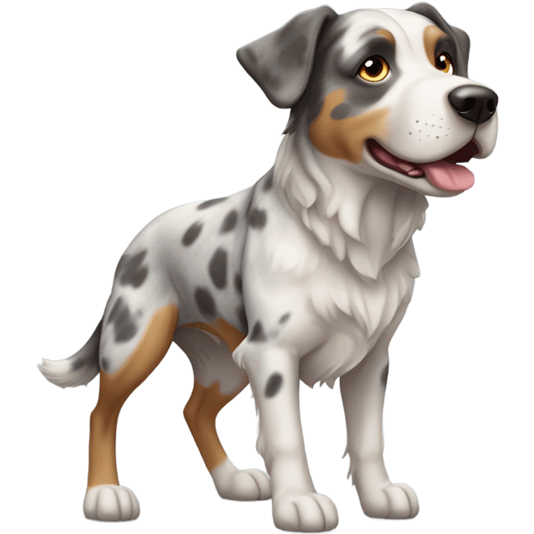 Australian shepherd pitbull mix  emoji