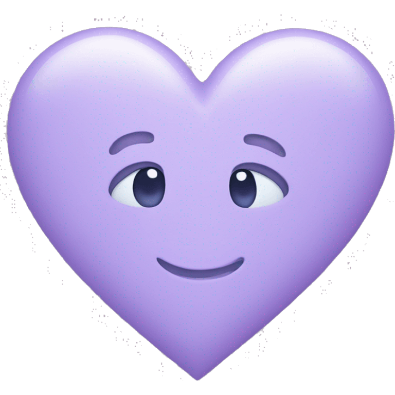 A pastel purple heart emoji