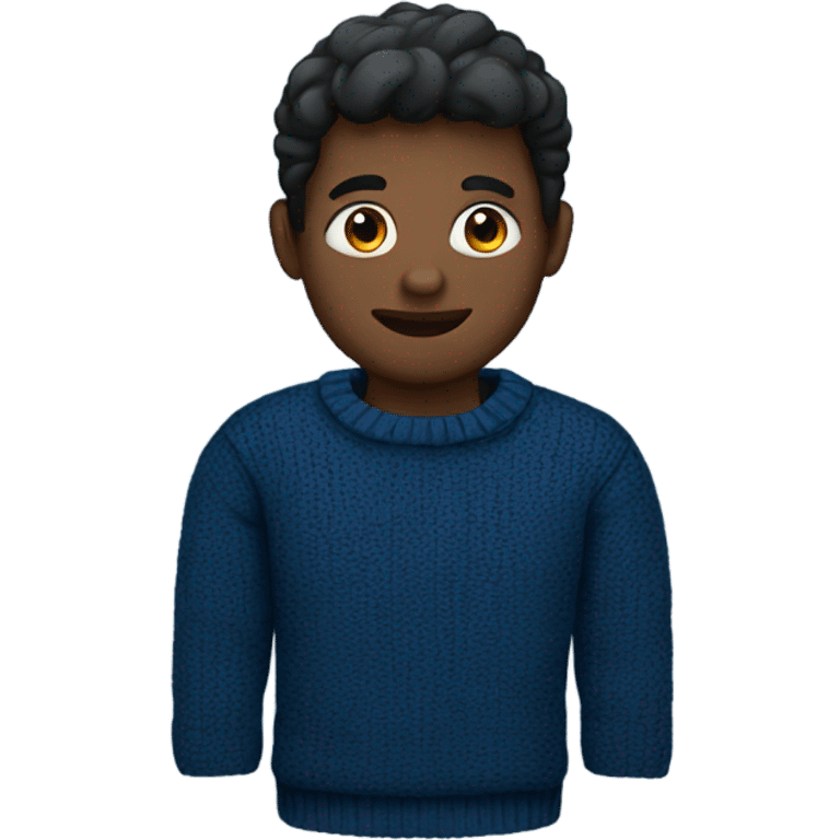 dark blue sweater emoji