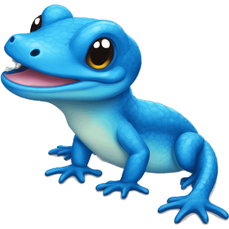 Blue salamander emoji