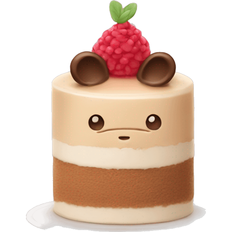 cute mousse cake emoji