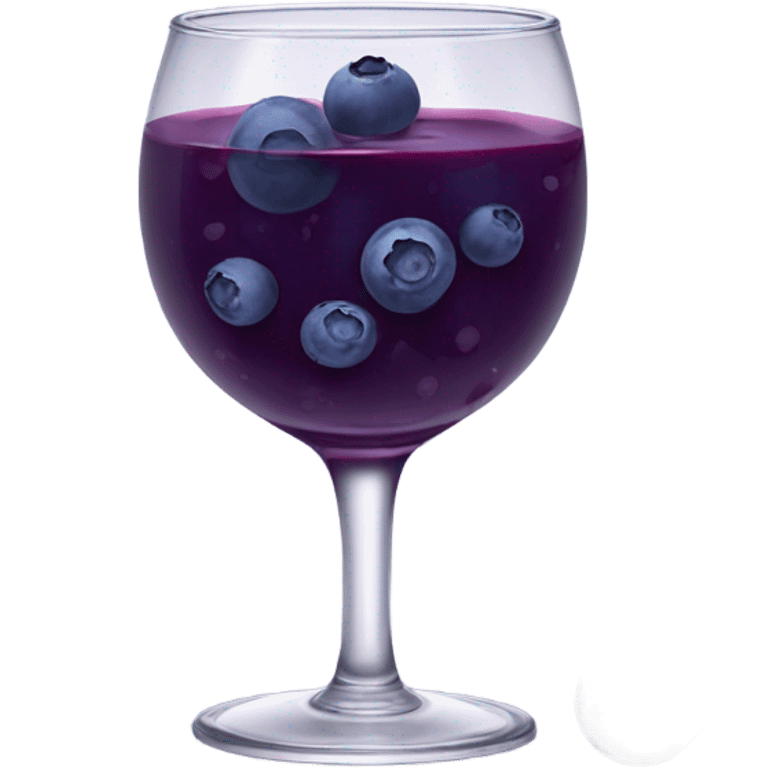 Blueberry juice emoji