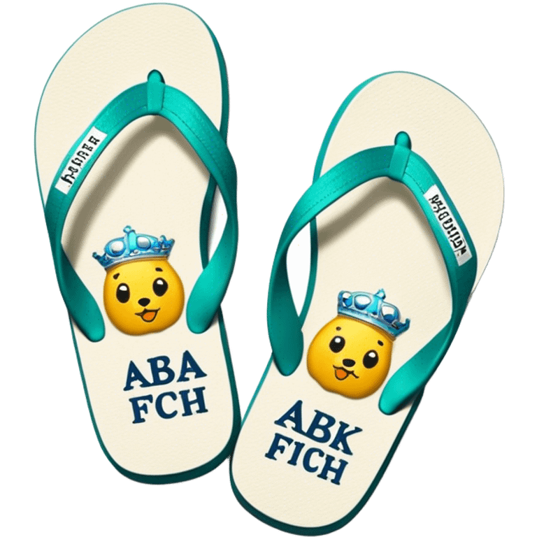 Abercrombie & Fitch Y2K flip flops emoji