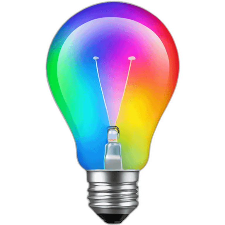 rgb light bulb emoji