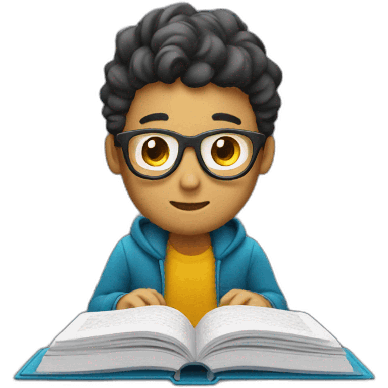 persona escribiendo en un libro emoji