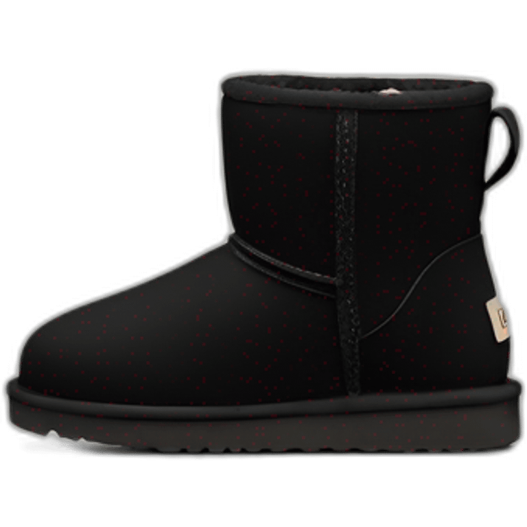 Black classic mini ugg boots emoji