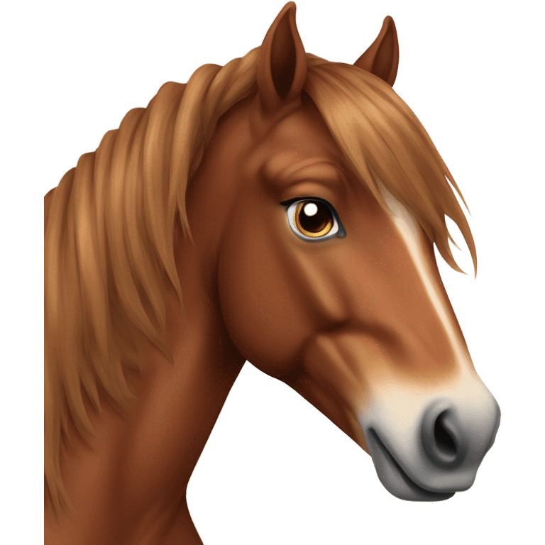 Chestnut horse emoji