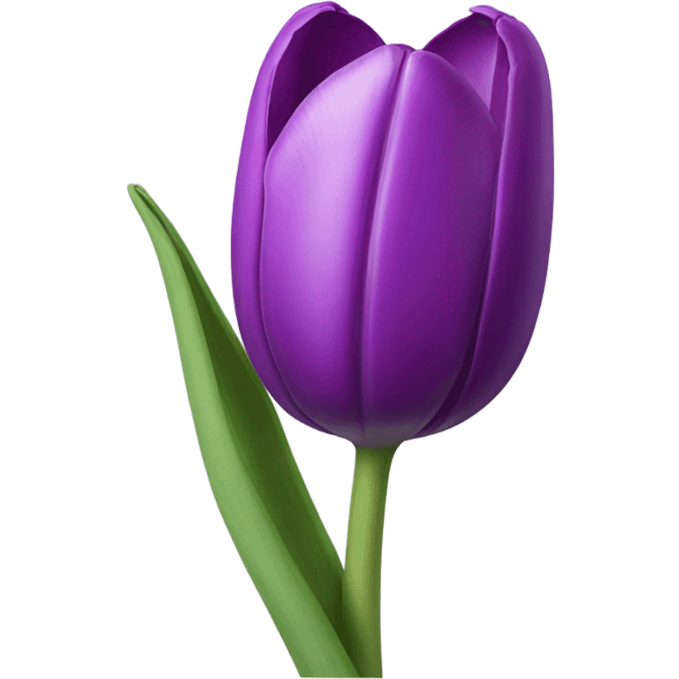 Purple tulip emoji