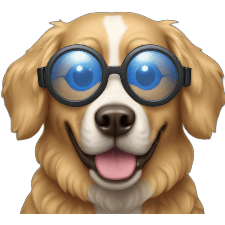 Doog with googles emoji