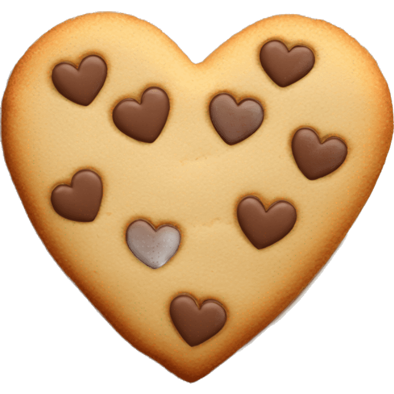 heart shaped cookie  emoji