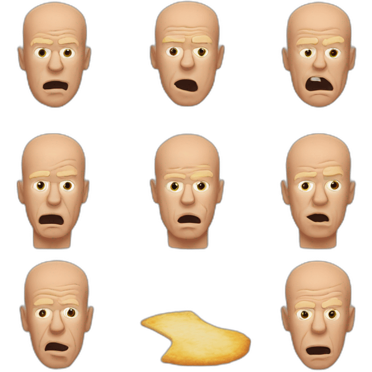 Bruce willis mange des lasagnes emoji