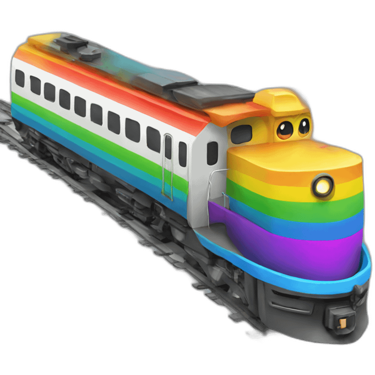 rainbow train emoji