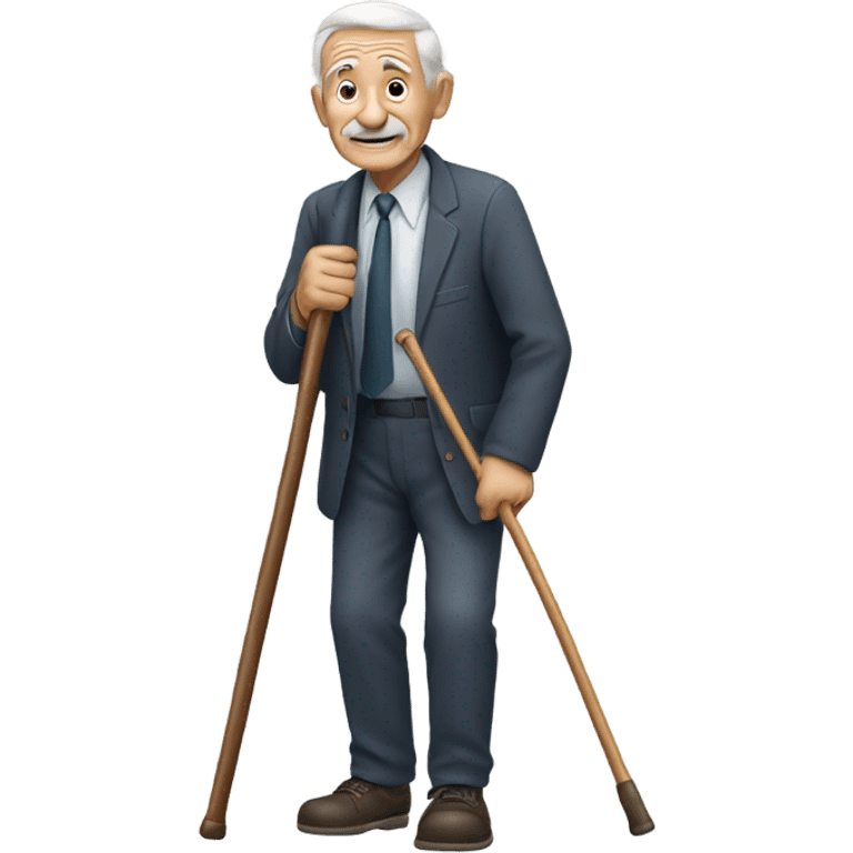 old man with cane emoji