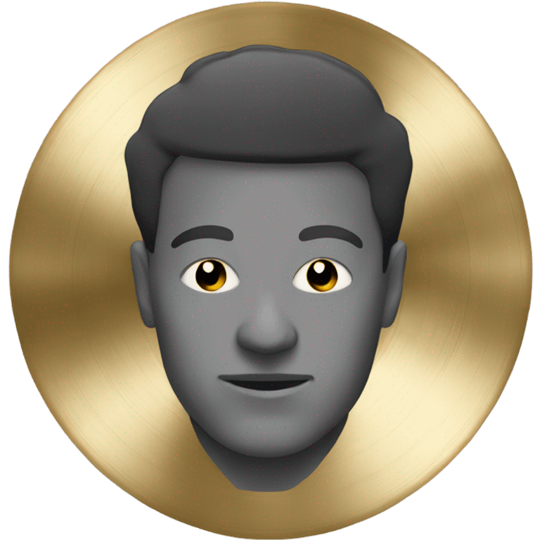 Persons head in between cymbals emoji