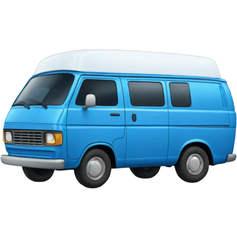 Blue van  emoji