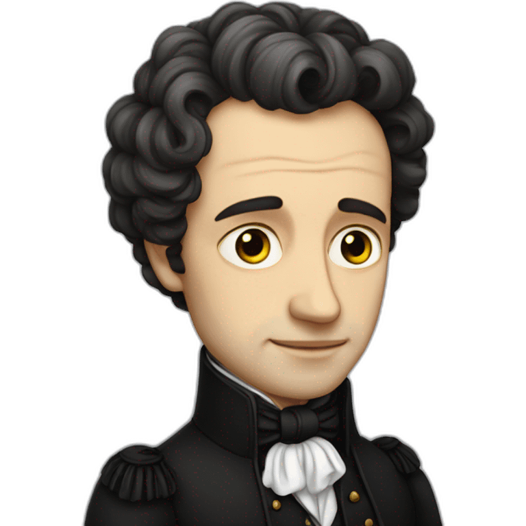 Pushkin with tears in his eyes emoji