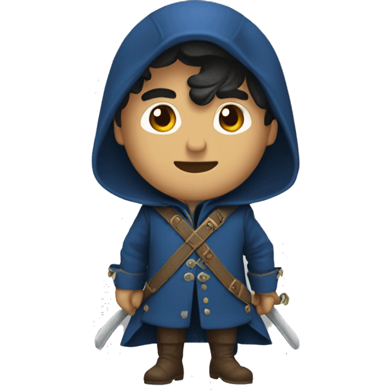 Three Musketeers blue coat emoji