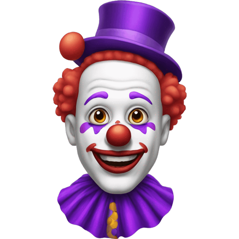 purple clown emoji