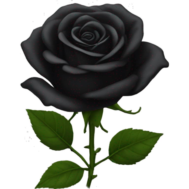 Black rose emoji