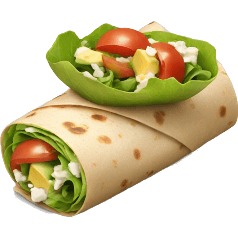 healthy wrap emoji