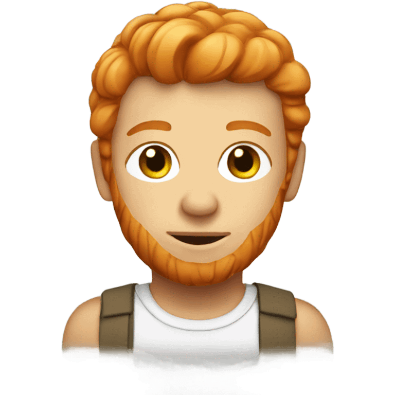 ginger wit a text emoji