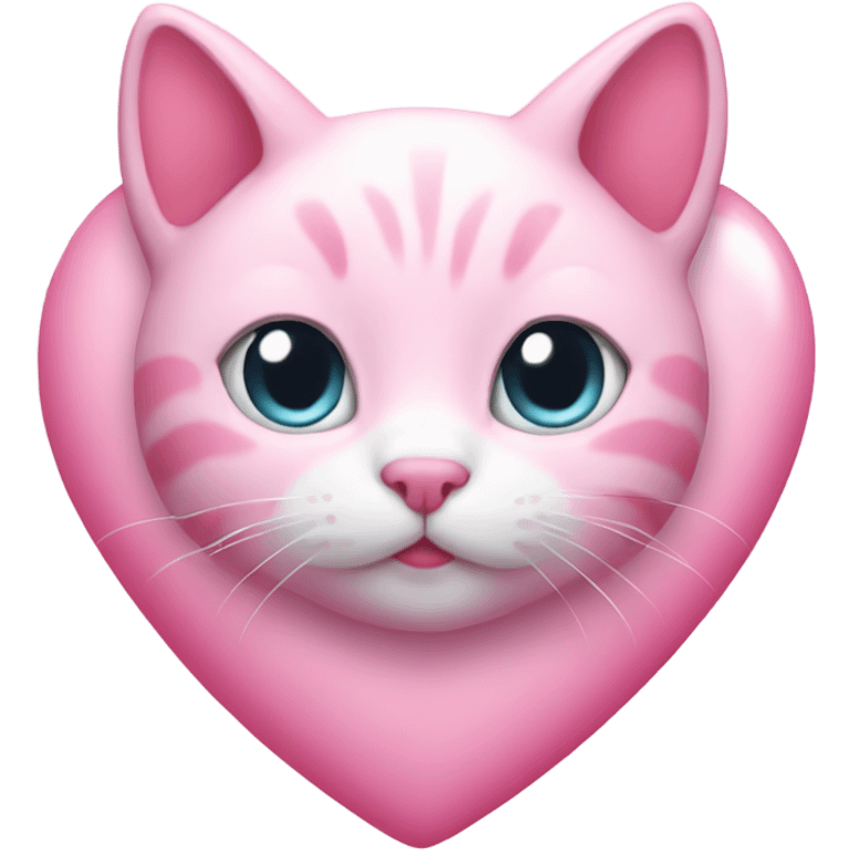 Pink kitty heart emoji