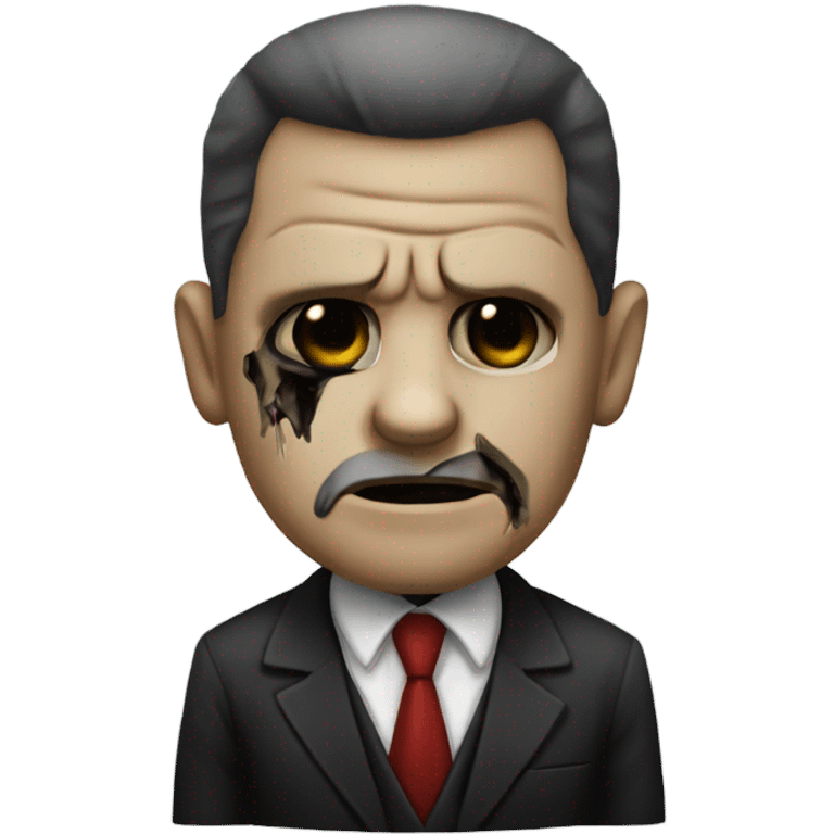 A mafia version of a zombie emoji