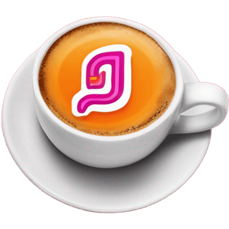 Dunkin coffee emoji