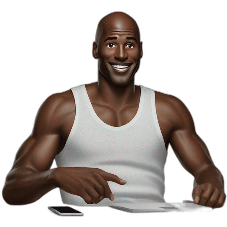 michael jordan remote working emoji