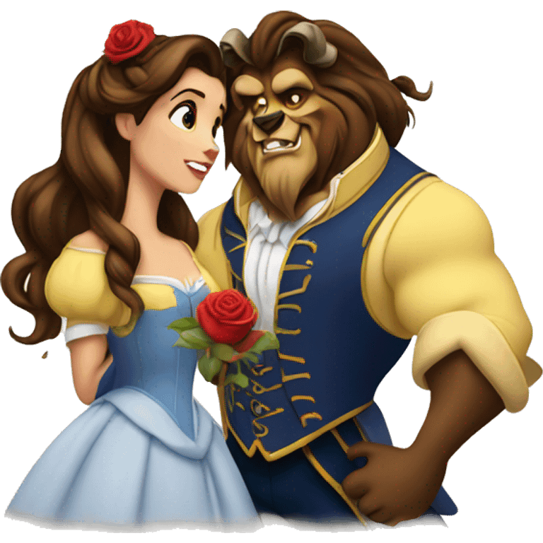 Beauty and the beast emoji