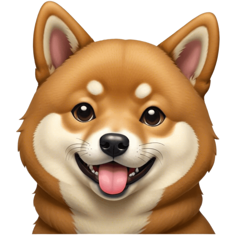 Black Shiba Inu with tongue out emoji