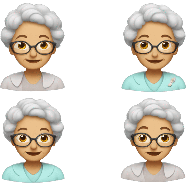 Grandma with love emoji