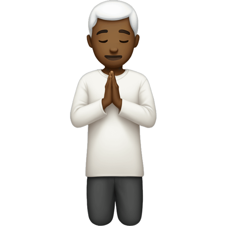 Man praying , show full body emoji