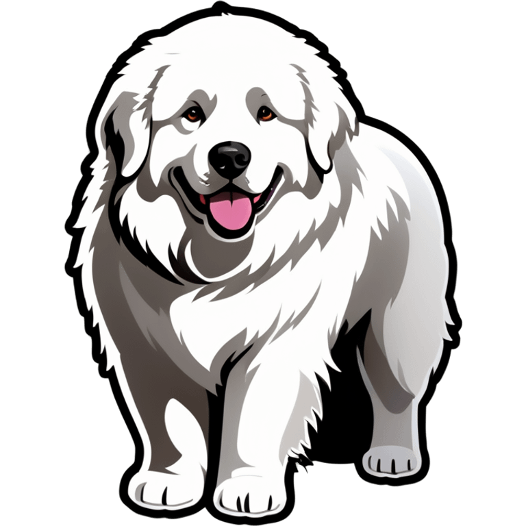 Great Pyrenees dog All white emoji