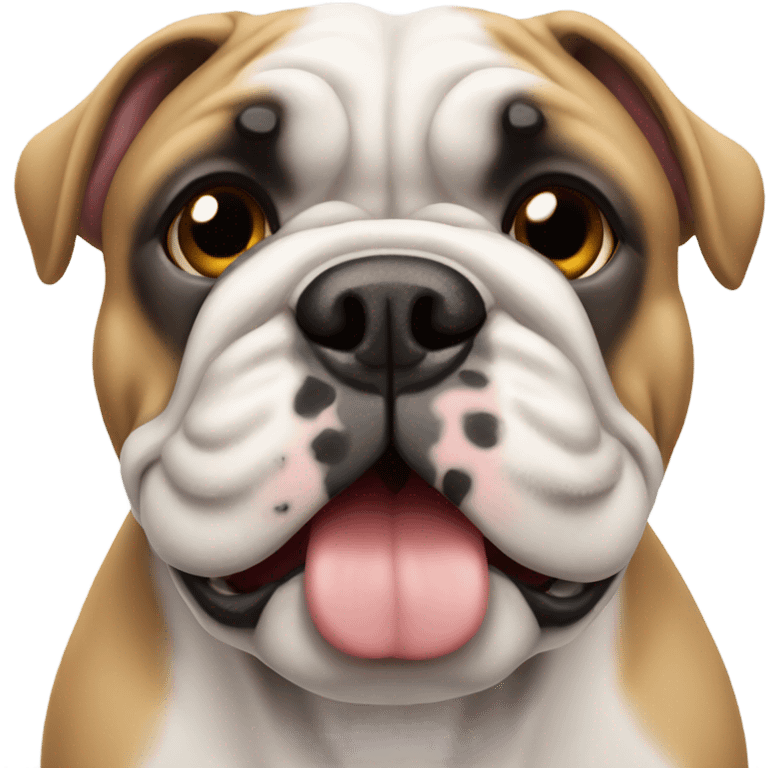 White frech Bulldog  emoji