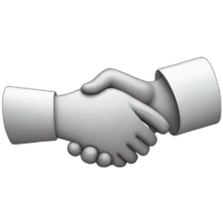 human and robot handshake emoji