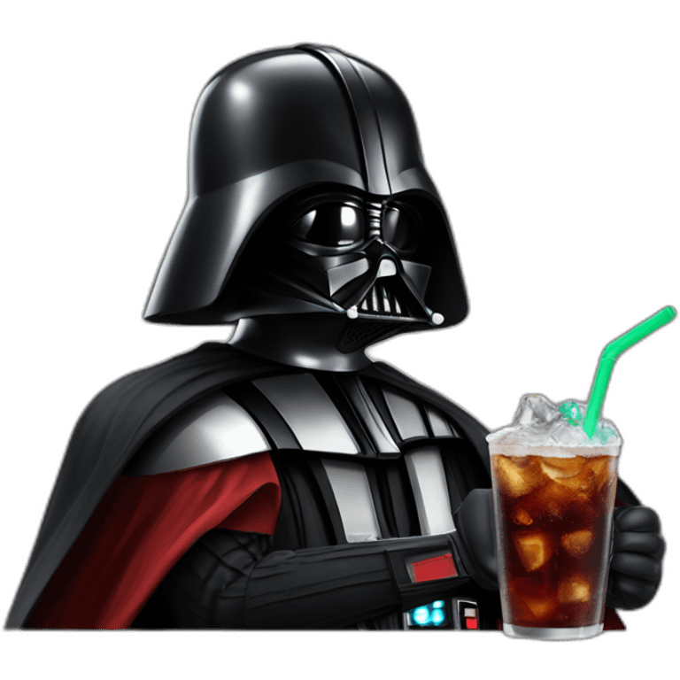 Darth vader drink cola emoji