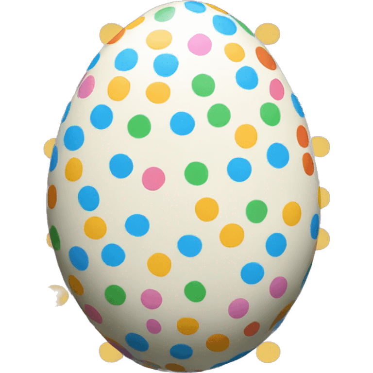 Polka dot Easter egg emoji