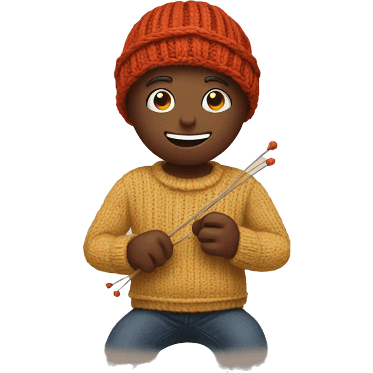 Knitting emoji