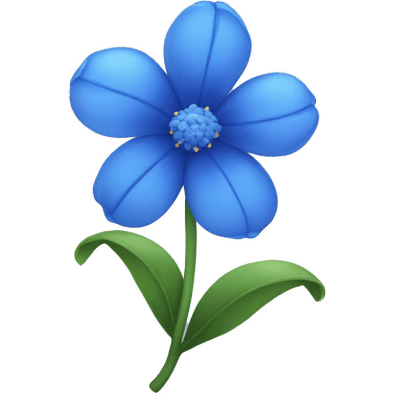 Blue flower emoji