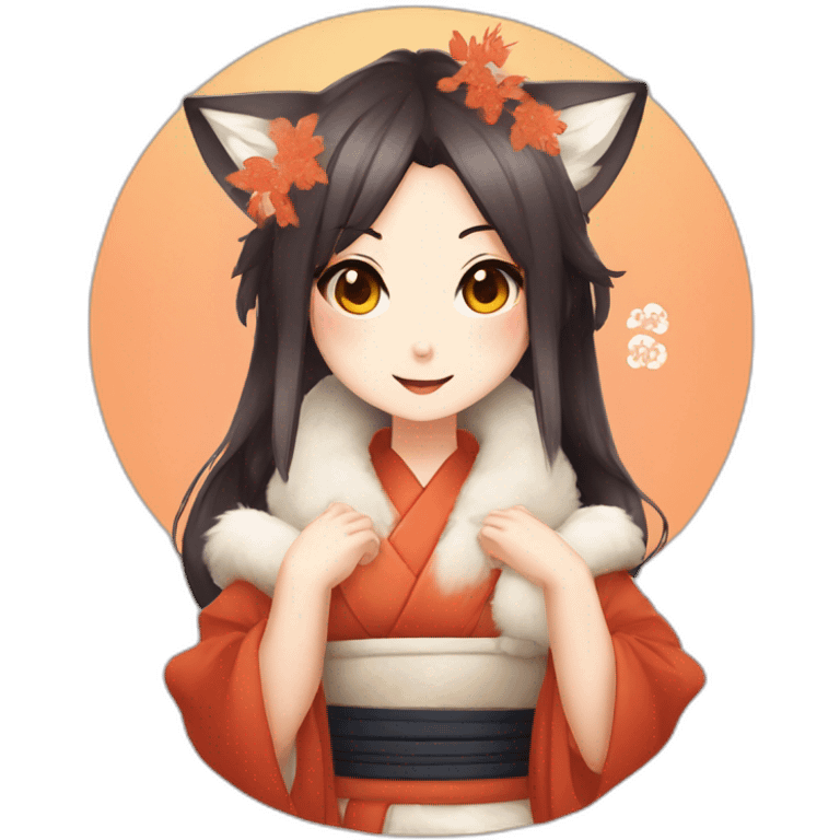 Senko-San Fox Girl Kitsune emoji