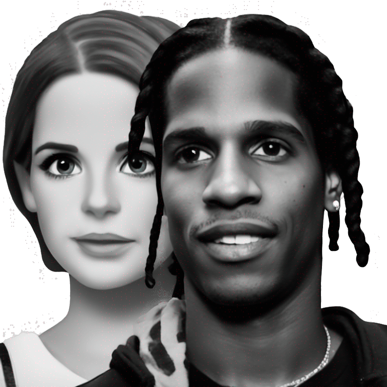 ASAP rocky with Lana del rey emoji