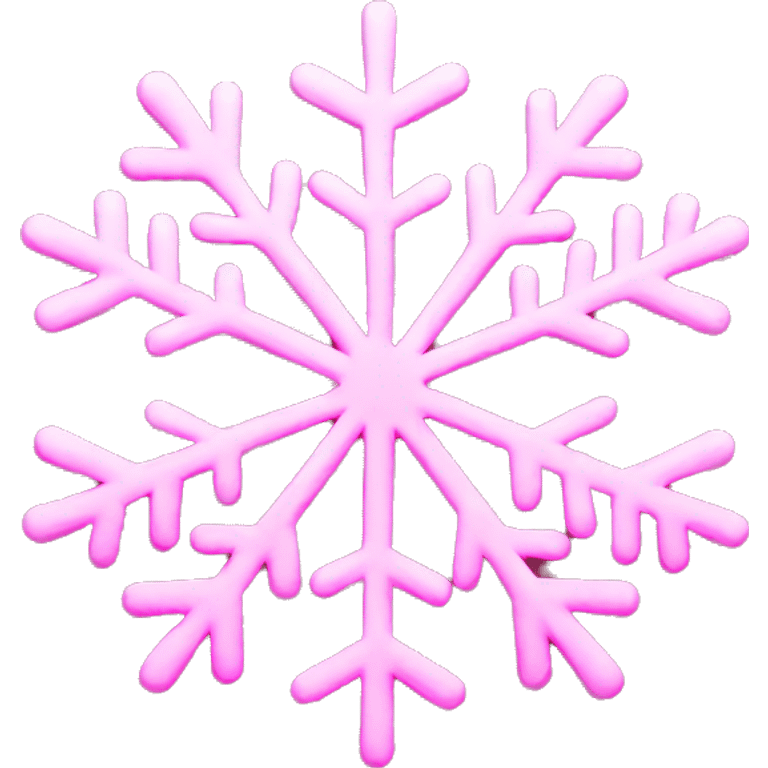 pink snowflakes emoji