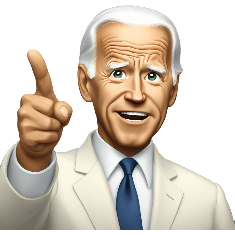 Biden pointin lefy emoji