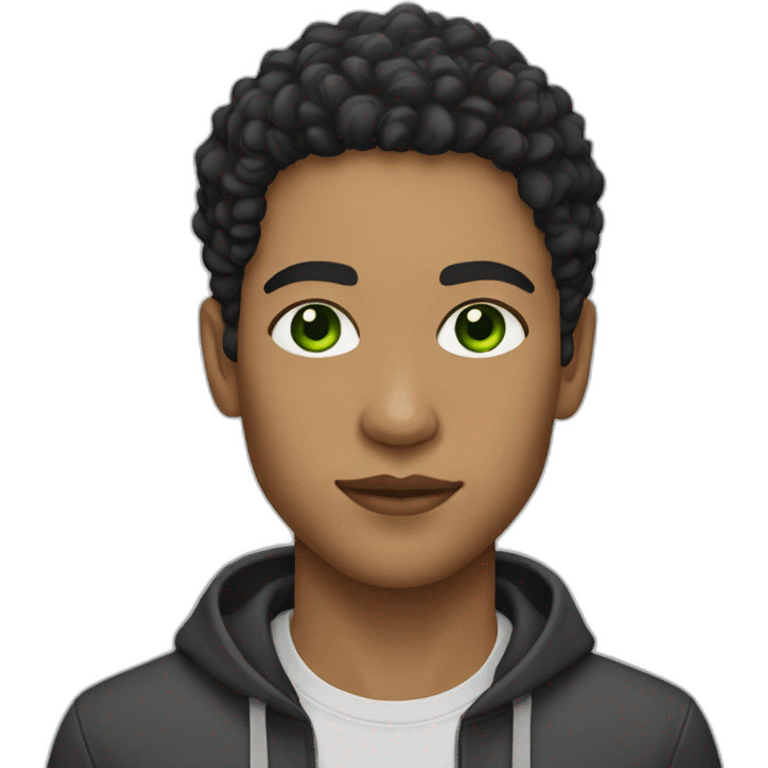 lightskin designer with green eyes emoji