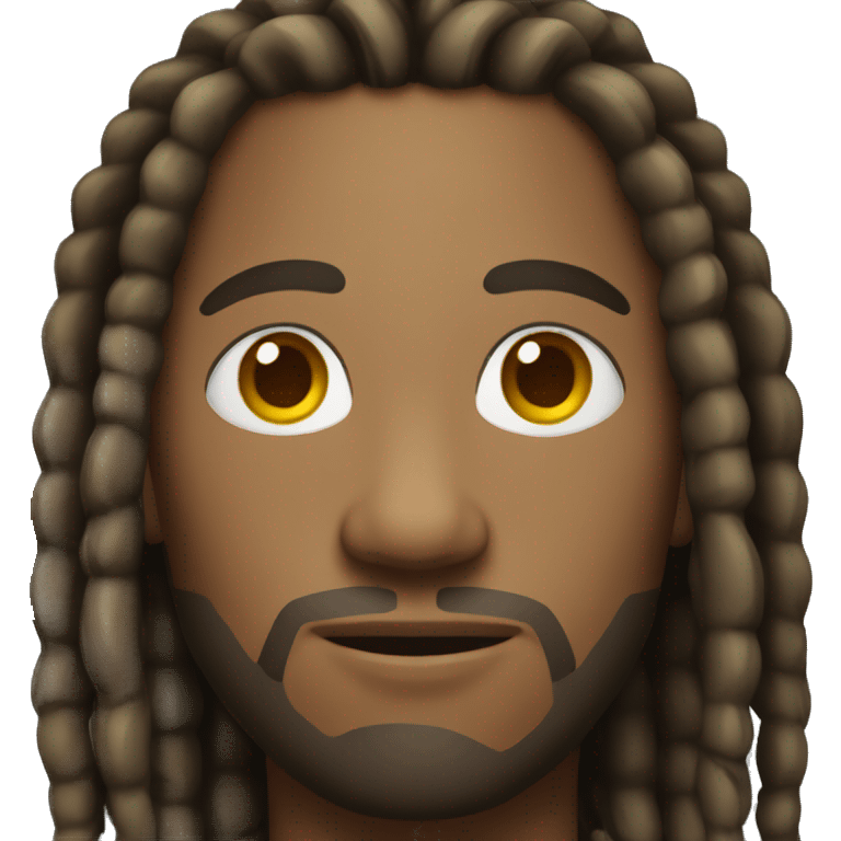 Light skinned black man with long dreads  emoji