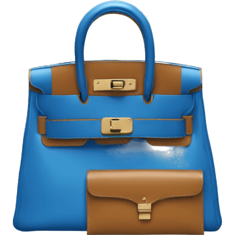 Blue Hermes mini Kelly  emoji