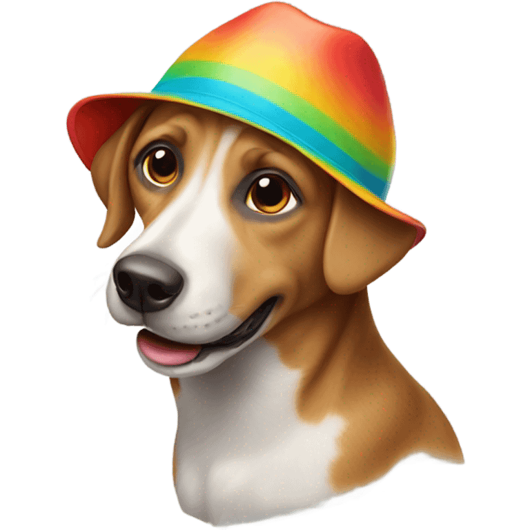 dog with hat  emoji